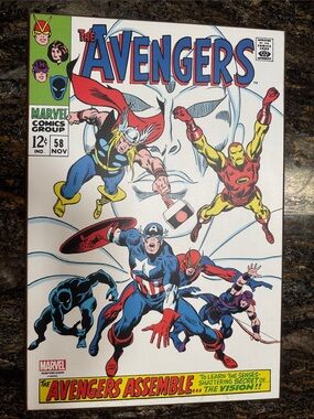 The Avengers Vintage Comic Book Cover Wooden - Classic Marvel Art